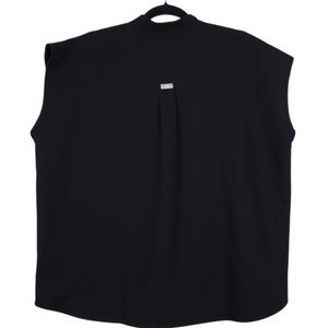 FIGS Black Rafaela Oversized Scrub Top Size L